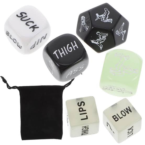 Hot & Spicy Adult Game Sex Dice Set 6 Pieces