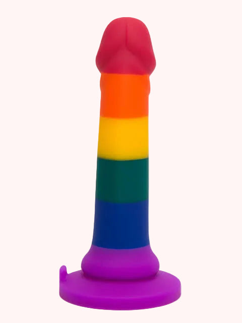 Rainbow Dildo With Suction Cup